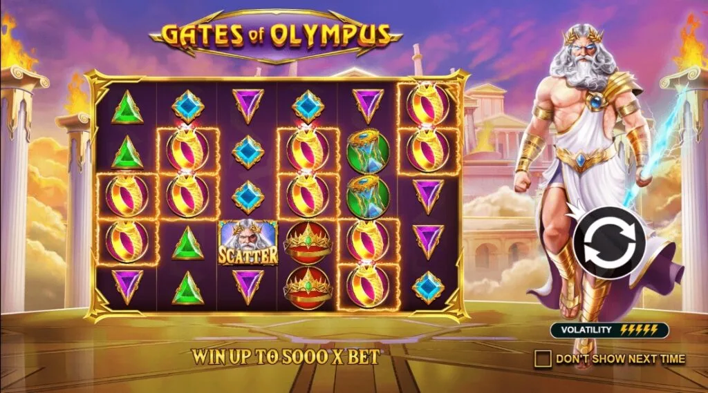 Winning combinations on different online slots in Glory